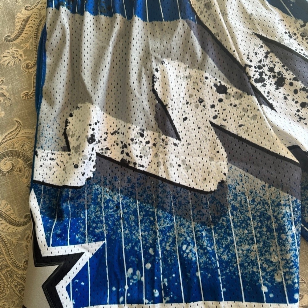 Mitchell & Ness Blue NBA Orlando Magic 1994-95 Hyper Hoops Swingman Shorts 2XL - Picture 3 of 8